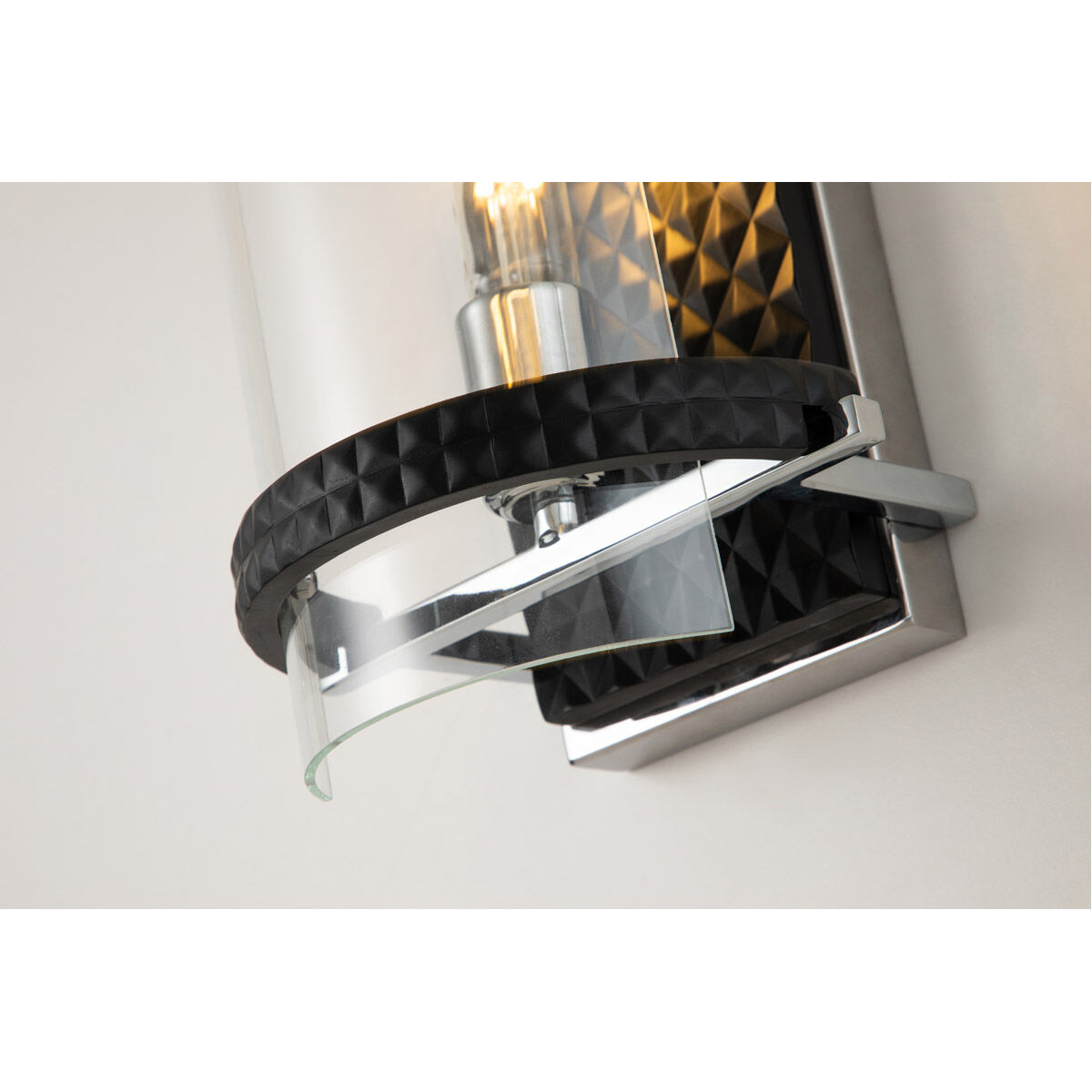 Mazant 1 Light 8 inch MB+PC Bath Light Wall Light